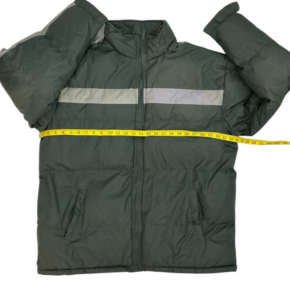 Totes Men’s Puffer Storm Jacket Winter Zip Up Coat Insulated Green Gray 2XL - Picture 6 of 16